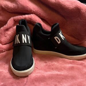 DKNY Black Slip-On Women's Sneakers